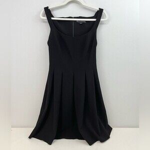 Jill Jill Stuart | Black Box-Pleat Fit & Flare Mini Dress